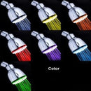 7-Color Auto Changinge LED Top Shower Head Overhead Rainfall Shower Spray Head