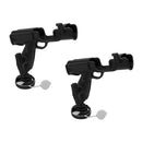 2 Pieces Premium Nylon 360 Degree Rotatable Adjustable Boat Yacht Kayak Canoe Fishing Rod Holder Rack Mount Pole Rest Stand Bracket Tackle Accessories