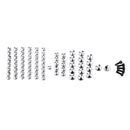 Chrome Bolts Toppers Caps Set For Harley Softail FL FLS FX FXS 2007-2013