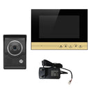 Waterproof Video Doorphone Door Bell Intercom Night Vision Monitor Camera Home Security System Kits Golden