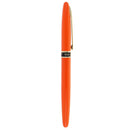 Portable Standard Metal Fountain Pen Smooth Writing for Christmas Birthday Business Gift Collection Orange