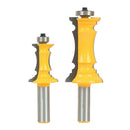 2 Bits Miter Frame Molding Router Bit Set - 1/2'' Shank 3-1/2'' 4-1/2'' Height