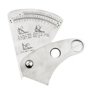 Fan Shape Welding Gauge Angle Height Test Ruler Welding Inspection Gage