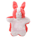Cute Cartoon Plush Bunny Hand Puppet for Pretend Play Story Telling - Red