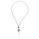 Multicolor Lanyard Strap Holder for Mobile Phone Key Chain ID Badge Cards White