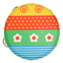 NEW Wooden Tambourine Hand Bell Drum Musical Percusion Instrument-Flowers
