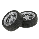 2 Pieces Simulation Rubber Wheel Tire Wheel Toy Model DIY RC Spare Parts 40mm