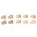 10x DIY Natural Wood Embellishments Crafts Card-making Scrapbooking Mouse