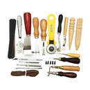 20pcs/set Leather Craft Sewing Tool Set Kit Stitching Groover Punch Beveler