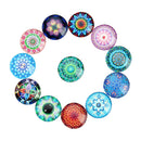 20 Pieces 12mm Glass Flatback Cabochons DIY Accessories Jewelry Making Supplies