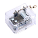Hand Crank Music Box Movement Play Romeo and Juliet - Silver