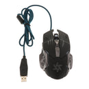 4000DPI Optical Adjustable 6D Button Wired Gaming Game Mice for Laptop PC Black