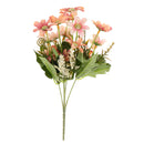 Artificial Realistic Chrysanthemum Bunch Silk Flower Bouquet Wedding Party Garden Plant Decor Ornaments Sunset Glow