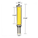 1/2-inch Shank Pattern/Flush Trim Router Bit 2-1/2'' Cutter Top & Bottom Bearing