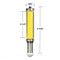1/2-inch Shank Pattern/Flush Trim Router Bit 2-1/2'' Cutter Top & Bottom Bearing