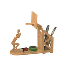 Moving Model Kit 3D Wooden DIY Basketball Pen Container Pen Box Puzzles Wooden Toys