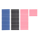 Pack of 50 Pro Mini Nail Art Sanding Salon Buffer Files Sandpaper UV Gel Polisher Manicure Tools Black/Pink/ Blue Double Sided