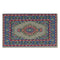 1/12 Dollhouse Miniature Rug Turkish Style Carpet Floor Covering Blue Area Rug