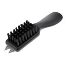 Durable Golf Shoes Cleaner Brush with Shoehorn Handle Dirt Mud Remover Black