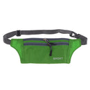 Men Outdoor Sports Hiking Camping Phone Pen Money Storage Holder 3 Zipper Pocket Charms Waist Belt Bag Hip Bag Green