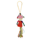 Chinese Charm Wind Chime Wooden Small Doll Ornaments Crafts Garden Decor