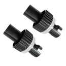 2Pcs Nylon Inflatable Boat Kayak Foot Air Pump Hose Valve Adapter Rowing Accessories Black