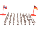 200pcs/lots 2cm Army Men Toy Soldiers Action Figures for Army Sand Scene Battlefield Model Playset - Beige