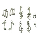 40 Pieces Tibetan Silver Mixed Music Note Symbol DIY Charms Pendants Finding