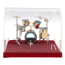 24*15*16cm Copper Drum Kit Display Box Set Model for Dolls House Action Figures Decoration Accessory