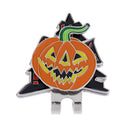 Funny Halloween Pumpkin Magnetic Hat Clip Golf Ball Marker Fit for Golf Cap Visor