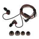 Hi-Fi Sports Headphones with Super Bass and Noise Isolating Black with Mic