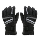 1 Pair Anti-Slip Windproof Waterproof Warm Thermal Keep Snowboarding Skiing Outdoor Sports Gloves for Men Women XL Black