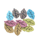 10 Pieces Fashion DIY Accessories Cute Glitter Leaves for DIY Hairpins Accessories Scrapbooking