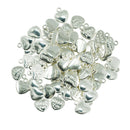 50 Pieces Alloy Thank You Heart Charms Pendants for Necklace Bracelet DIY Making Crafts
