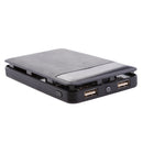 Portable Dual USB LED Power Bank Battery Charger Holder For 2pcs 606090 Battery