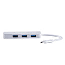 USB-C TO 3-Port USB 3.0 Convertor Splitter Aluminum Case Card Reader
