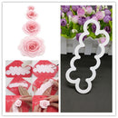 Set Of 3PCS Plastic Rose Fondant Cake Cookie Moulds Suit FOR Baking Room Coffee Shop Birthday Wedding Cake S