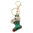 Creative Alloy Snowboots Car Bag Keyring Keychain Key Chain Ring Keyfob Gifts Green