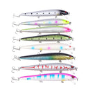 Set of 8 Hard Plastic Fishing Lures Baits Crankbaits Tackle Hooks 14cm/15.8g