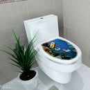 Toilet Seat Wall Sticker Tropical Fish Vinyl Art Bathroom Decorative Decals