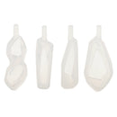 4 Pieces Assorted Shape Cabochon Silicone Earring Necklace Pendant Mold for Epoxy Resin Jewelry Making DIY Crafts