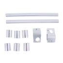 1 Set Silver Aluminum Motorbike Handle Bar Mount Adjustable Clip On Fork Tube 25/29/30mm