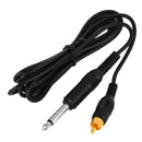 1 Piece Black Tattoo Body Art Design Machine Power Supply Hook Line Foot Switch Tattoo Applicator