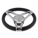 Chrome Stainless Steel Boat Marine Steering Wheel 3 Spoke 13.7