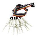 Set of 10 Test Hook Clip for Logic Analyzer - White