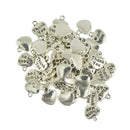 GZSSP Thank You Heart Charms Pendants for Necklace Bracelet Jewelry DIY Making Pack of 50