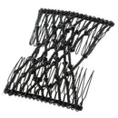 Beauty Black Bow Double Hair Combs Clips Hairstyling Design Tool for Women Girls Party Hair Decorations