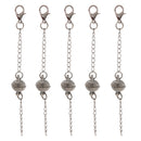 5pcs Powerful Round Magnetic Clasps With Lobster Clasp For Jewelry Findings