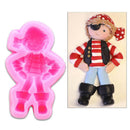 3D Silicone Pirate Boy Mold For Fondant Soap Making Cake Decorating Mould