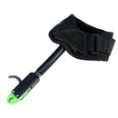 Archery Compound Bow Release Adjustable Black Wrist Strap with Green Clasp Outdoor Hunting Equipment 360-degree